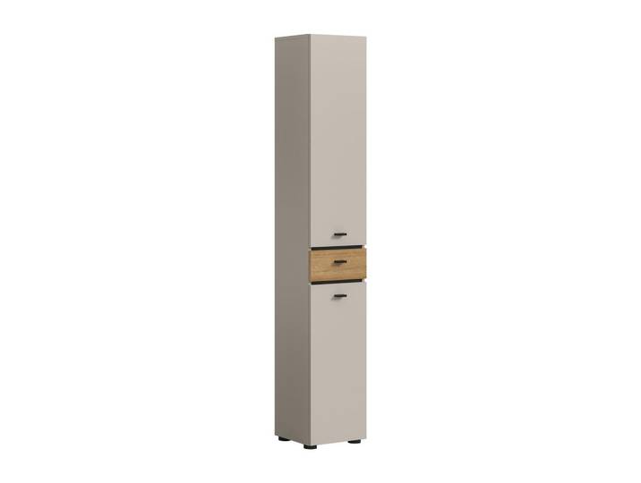 Hochschrank Aqua Kaschmir/Eichefarben B: 32cm