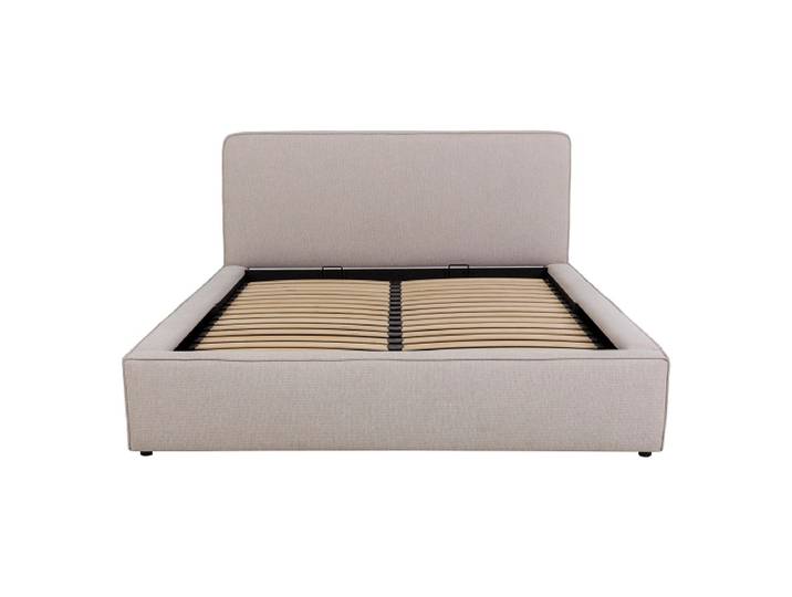 Kastenbett VICTORIA 160x200cm stoff beige