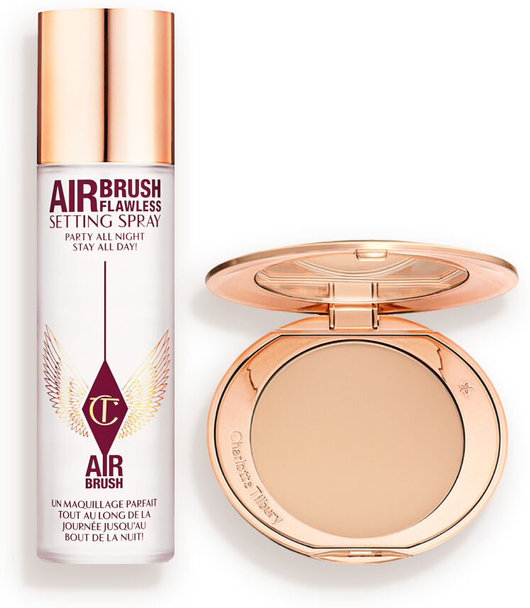 Airbrush Flawless Finish Powder & Set Duo - Complexion Kit Charlotte Tilbury 9857 Airbrush Flawless Finish & Set Duo Size: