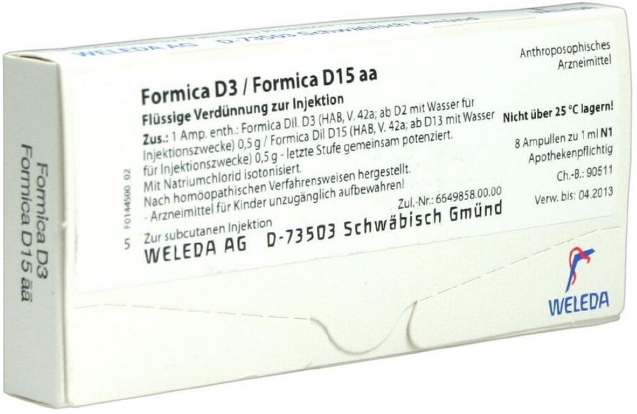 Weleda Formica D3 / Formica D15 aa Ampullen