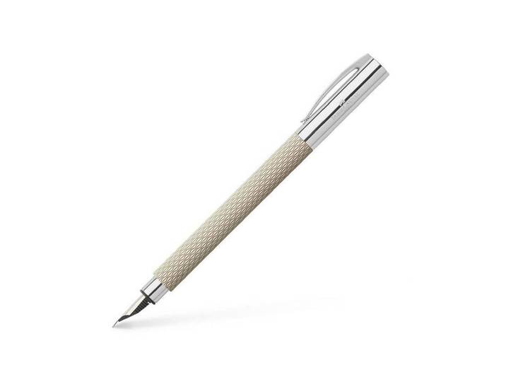 Füllfederhalter FABER-CASTELL AMBIT , beige (natur), Kunststoff, Stifte, Füllfederhalter