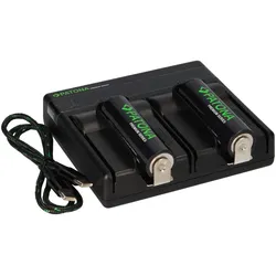Premium Dual PD Performance Ladegerät + 2 Premium 18650 Zellen