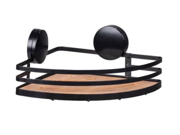 WENKO Static-Loc Plus Eckablage Badezimmerablage aus lackiertem Stahl &