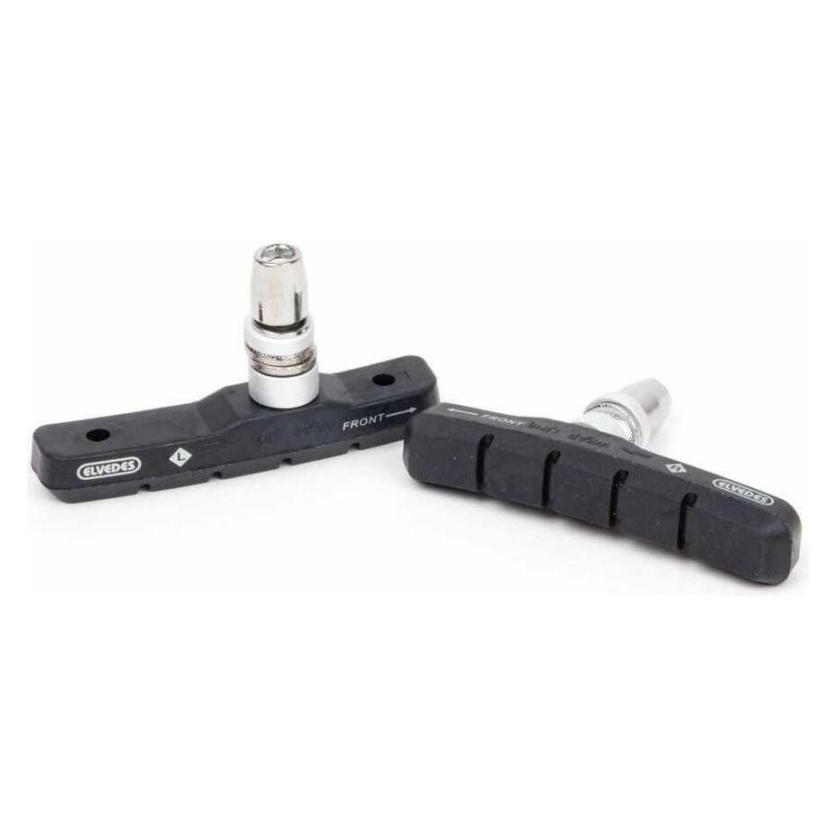 Elvedes Bremsschuhe V-Brake 72 x 10 mm, Schwarz (Shimano, Gummi) (EL6806)