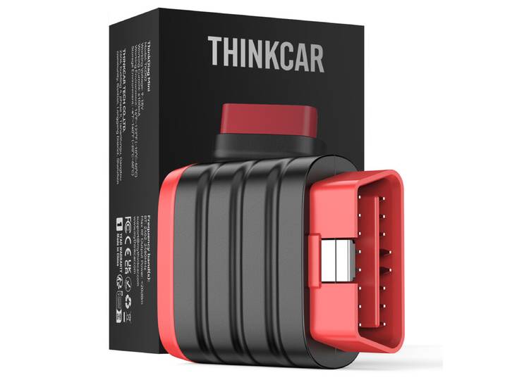 THINKCAR ThinkDiag Mini OBD2 Bluetooth-adapter voor iOS &amp; Android, diagnosetool met diagnose van alle systemen, autodiagnosetool voor voertuigen, exclusieve app/batterijtest/VIN