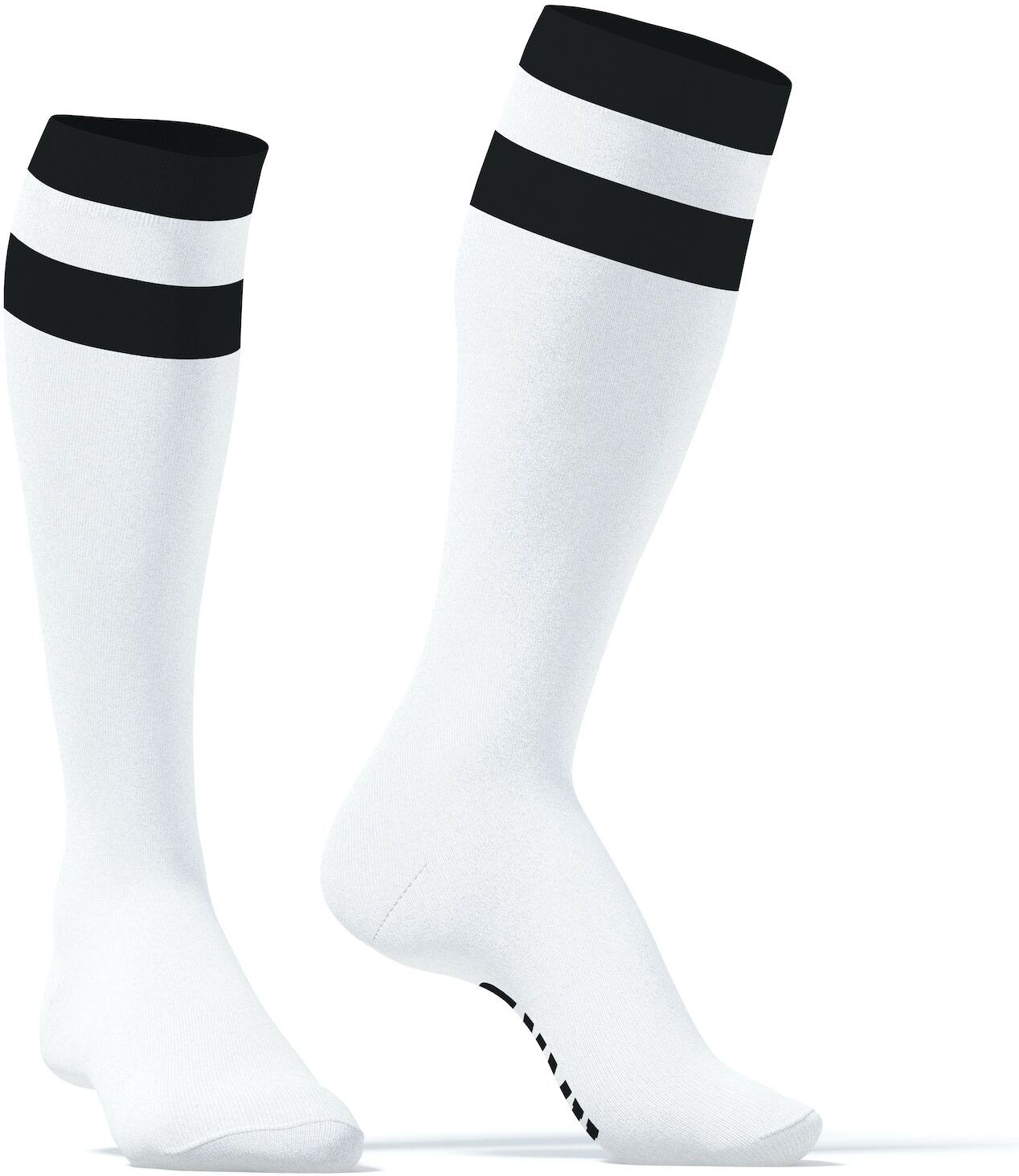 Chaussettes hautes Hard SneakXX Blanc-Noir