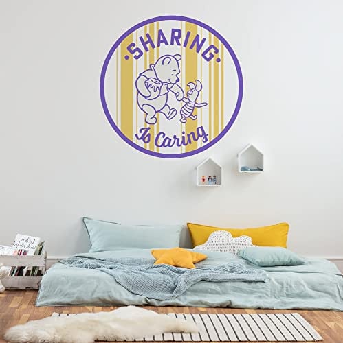 Komar Fotobehang Winnie de Poeh Sharing, Multicolour, Diameter: 125 cm
