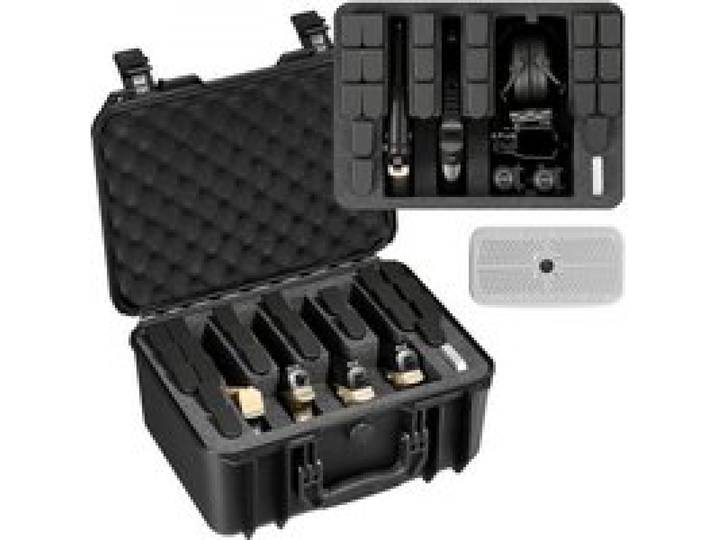 VEVOR Mallette Transport Arme, Valise à Pistolet avec Insert en Mousse XPE, Étui Rigide Étanche Capacité 4 Pistolets, pour Arme de Poing, Objectifs, Appareil Photo, 404x319x192 mm, Conforme TSA