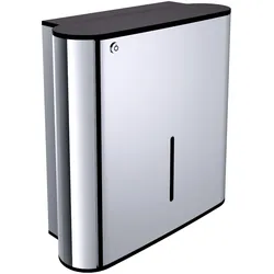 emco system 2 Papiertuchspender, abschließbar, für 500 Tücher, chrom, 354900100