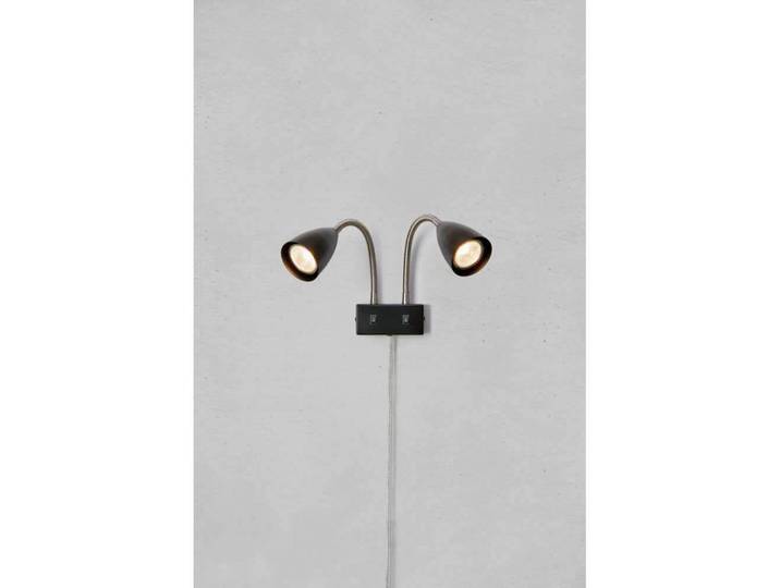 Ciro 2 Wandleuchte Black/Steel - Markslöjd - Schlafzimmer - Metall