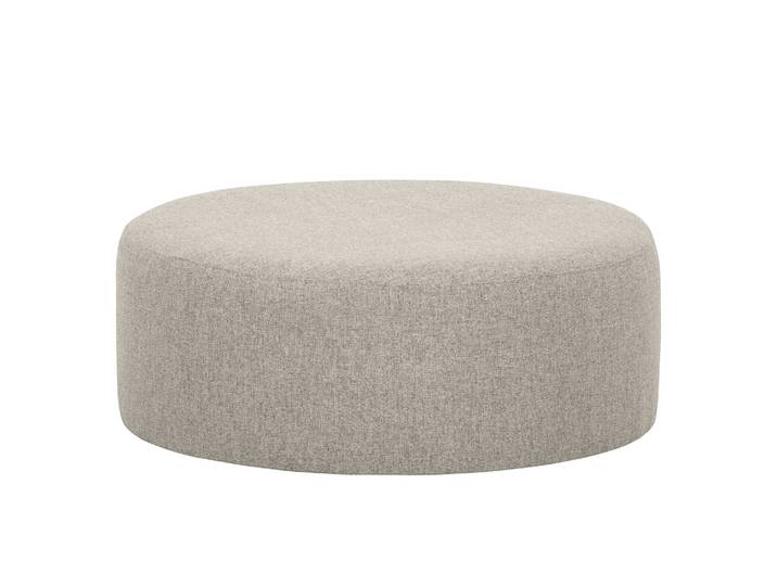 Repose-pieds capitonné Vagnas I 80 x 80 x 30cm Gris/Gris clair Tissu Nere: Gris clair