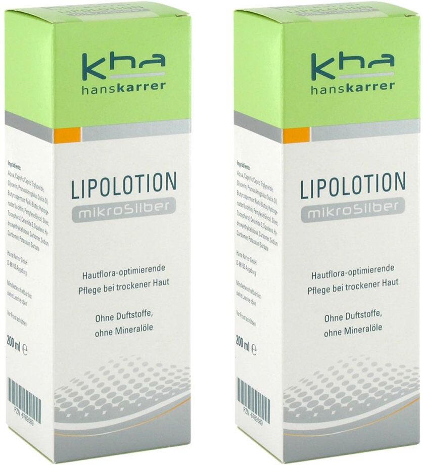 hanskarrer Hans Karrer Lipolotion Mikrosilber 2x200ml
