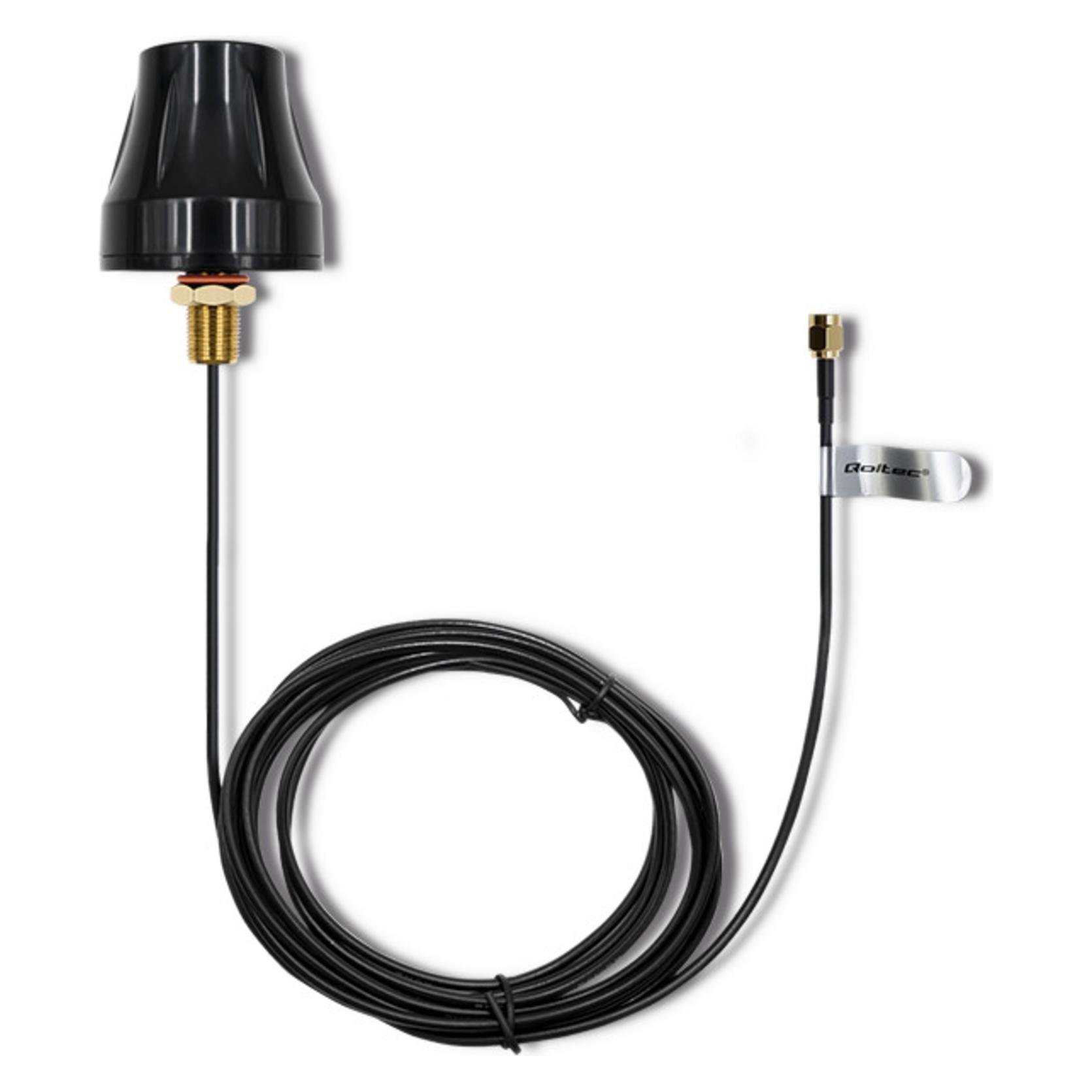 Qoltec 57037 4G LTE Rundstrahlantenne DUAL | 5 dBi | Draussen (57037)