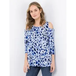 KIM & CO. Shirt, 3/4-Arm Brazil Knit Jersey Schultern mit Cutouts figurumspielend