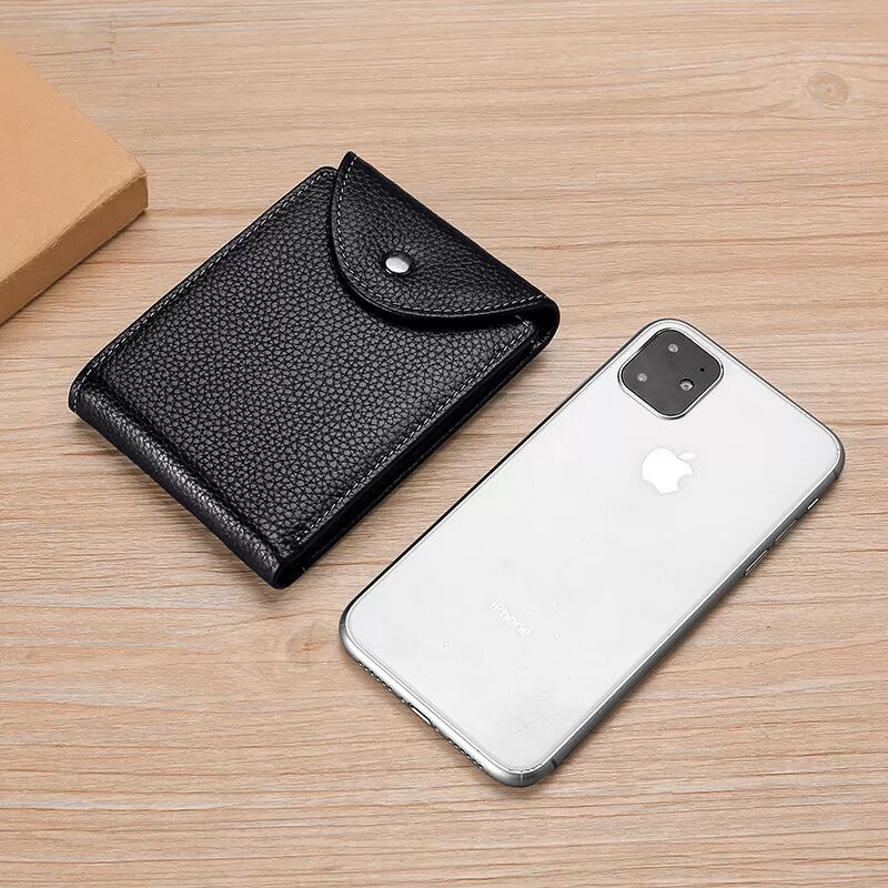 INF Portefeuille porte-cartes multifonctionnel avec blocage RFID Le noir