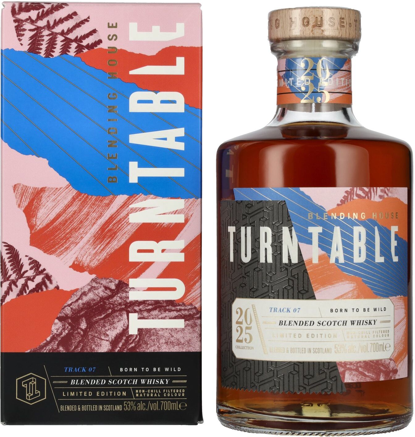 Arran Whisky Turntable BORN TO BE WILD Blended Scotch Whisky Limited Edition Track 07 2025 53% Vol. 0,7l in Geschenkbox