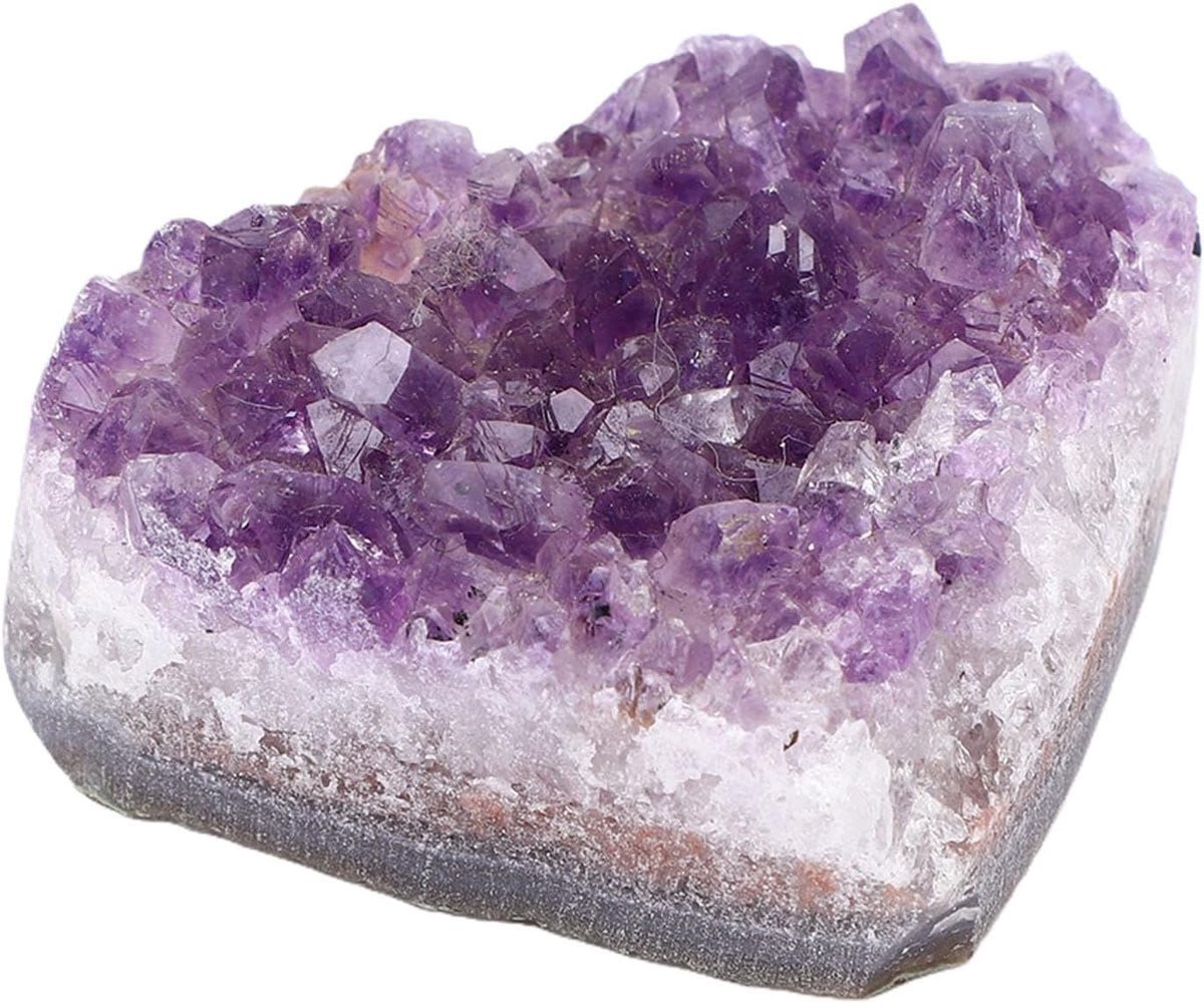 Amethist Kristal Hart - Violette Geode Steen voor Meditatie en Decoratie - 4-7 cm