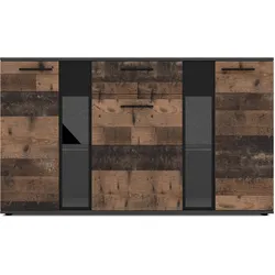 SIDEBOARD Formilo Grau Matera, Oldwood 140,4/80/40,2 cm – Kommode