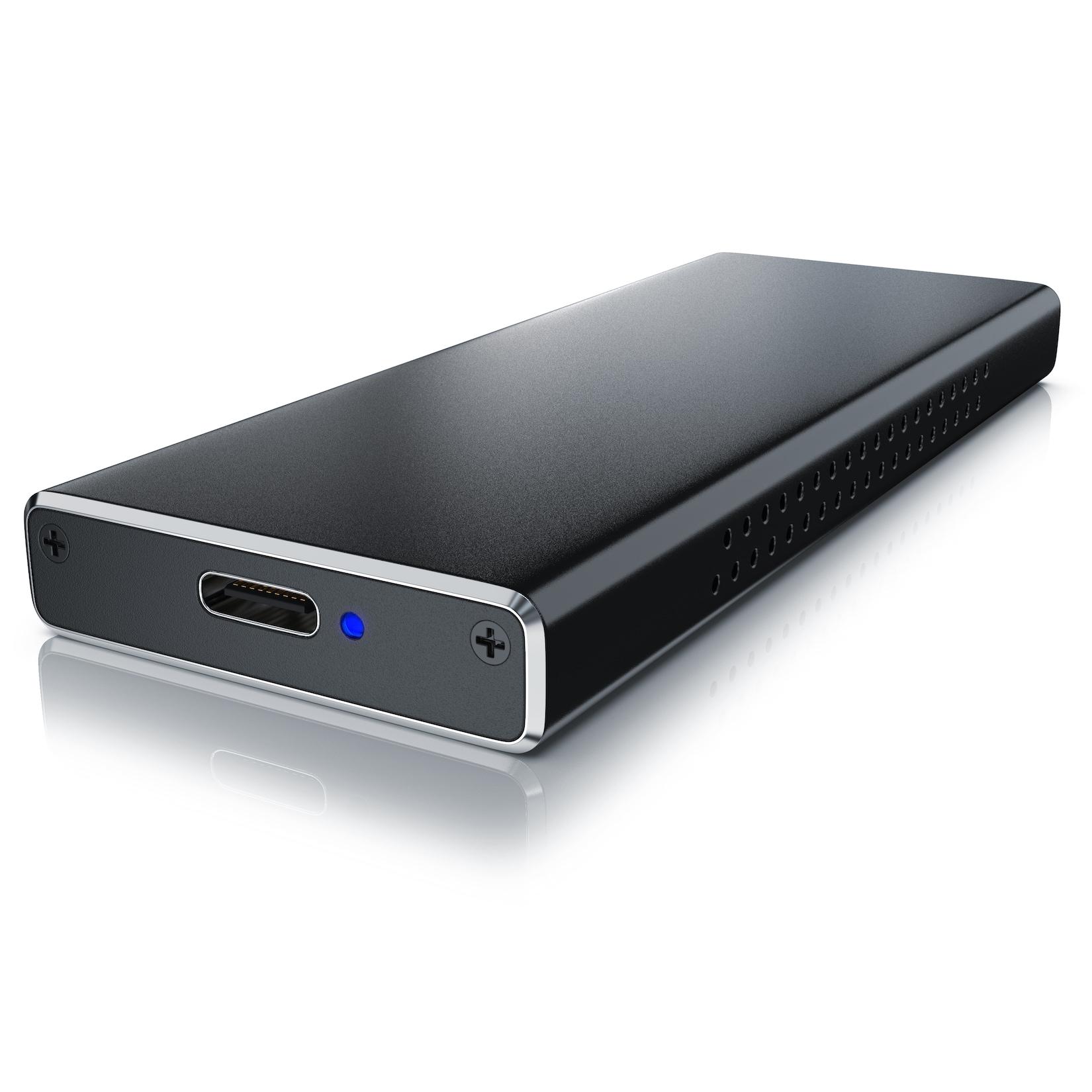 CSL M.2 Key-M PCIe Festplatten-Gehäuse extern USB 3.2 für NVME M.2 SSDs / unterstützt UASP