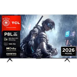 TCL 75P8L QD-Mini LED Dimming TV (Flat, 75 Zoll / 190,5 cm, HDR 4K, SMART TV)