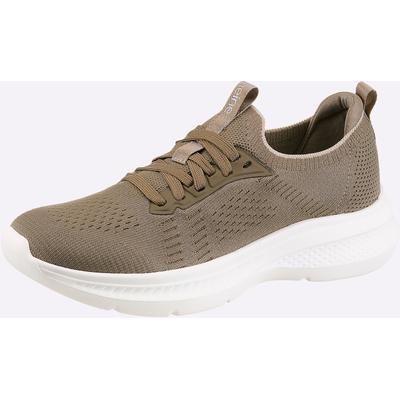 Sneaker HEINE, Damen, Gr. 37, taupe, Textil, Schuhe Sneaker