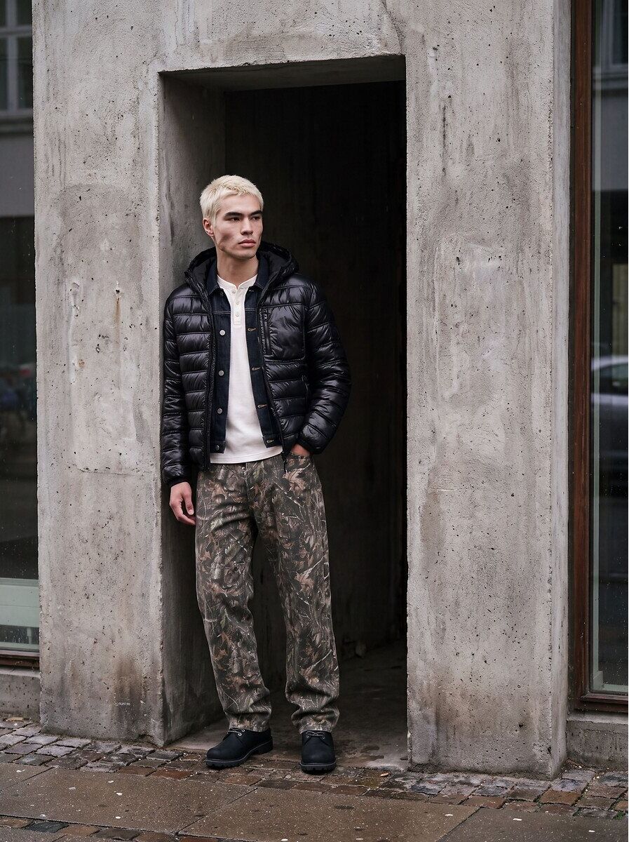 JACK & JONES Doudoune brillante à capuche