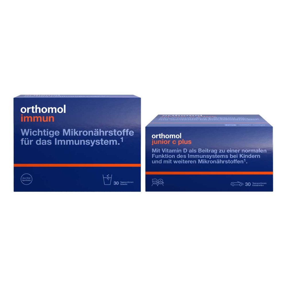 Orthomol pharmazeutische Orthomol Immun Granulat + Orthomol junior C plus 08102370