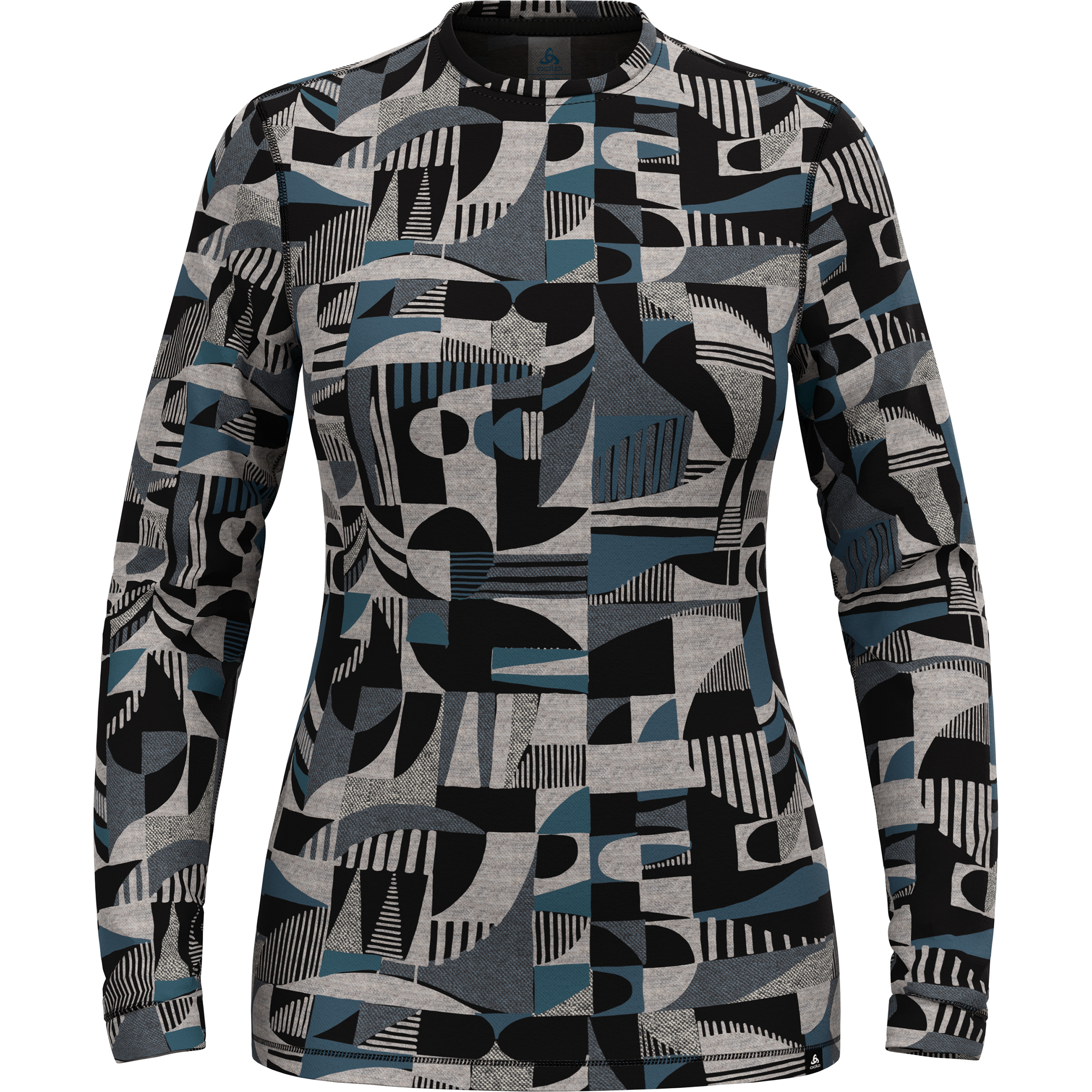 Odlo Merino Heritage Bl Crew Neck Damen Langarm Unterhemden mehrfarbig Größe S Hautfreundlich Merinowolle