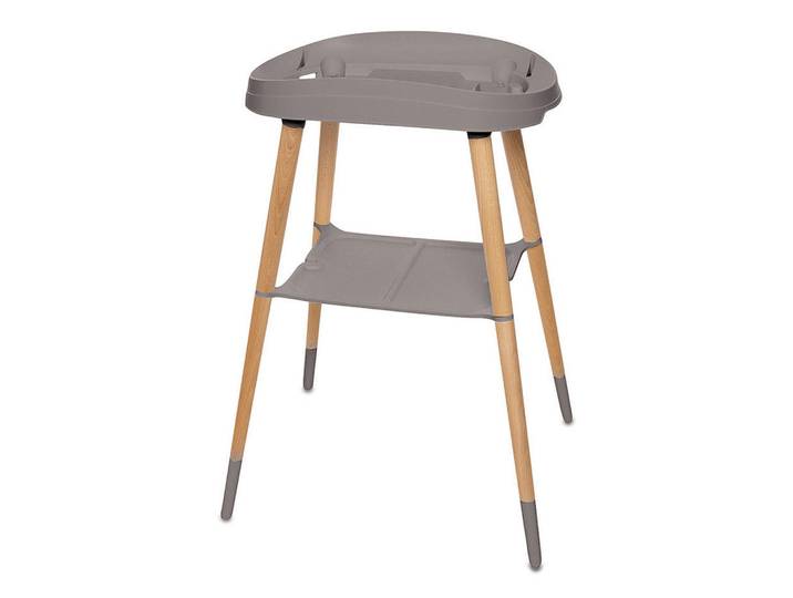 Bebe Jou Badewannenständer Chalk Brown, Graubraun, Kunststoff, 60.2x83.4x49.8 cm, Grüner Punkt, Pflegen, Baden, Babybadewannen