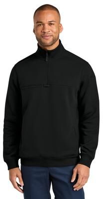 CornerStone CSF635 12-Oz. Tough Fleece Job Shirt in Black size Medium   Cotton/Polyester Blend