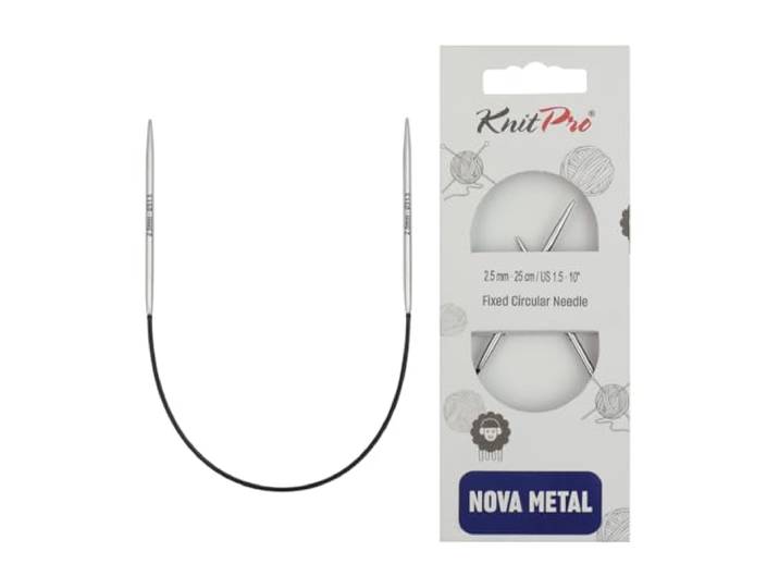 Knitpro - Knitpro nova metaal (25 cm, 2,50) Rondbreinaalden - 1 Stuk