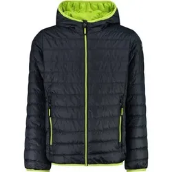 CMP Kinder Jacke KID JACKET FIX HOOD, Größe 128 in Schwarz Schwarz