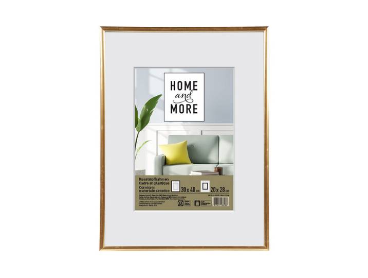 Home and More Kunststoffrahmen L1 30 x 40 cm Gold