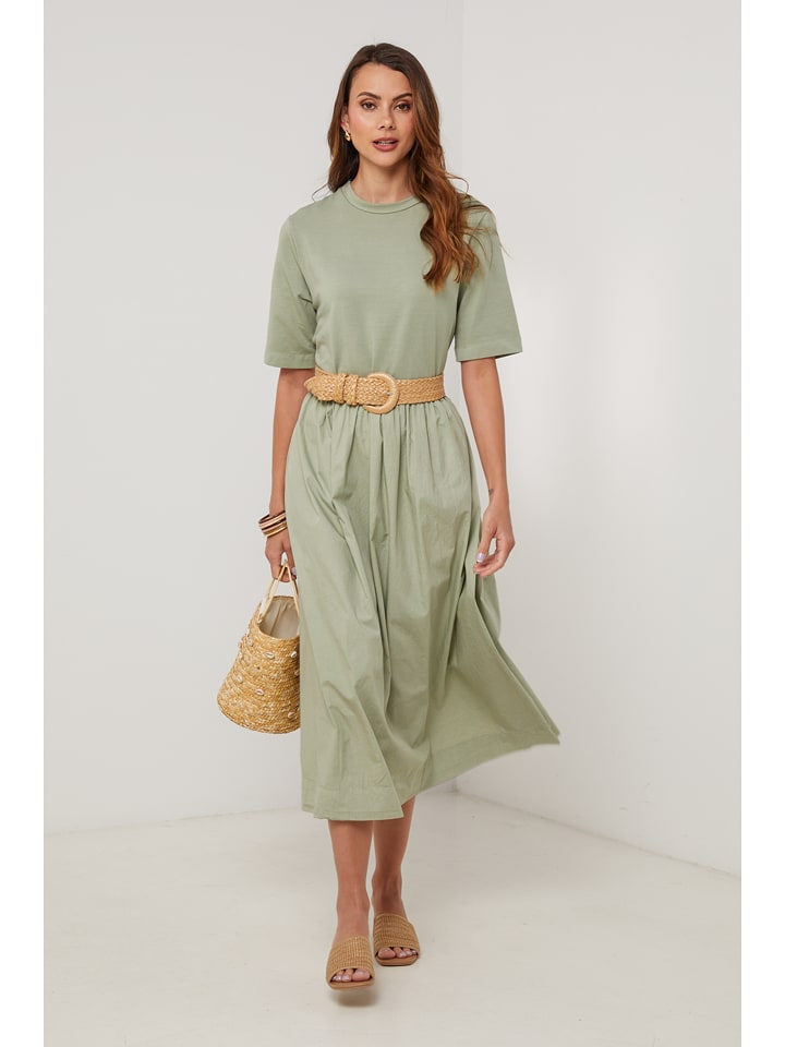 Lin Passion Kleid in Khaki - 38/40