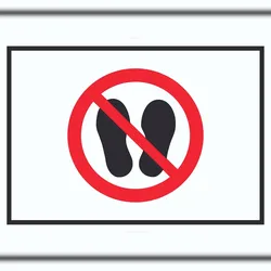 HB-Druck Betreten der Fläche verboten Symbol Schild A2 (420x594mm)