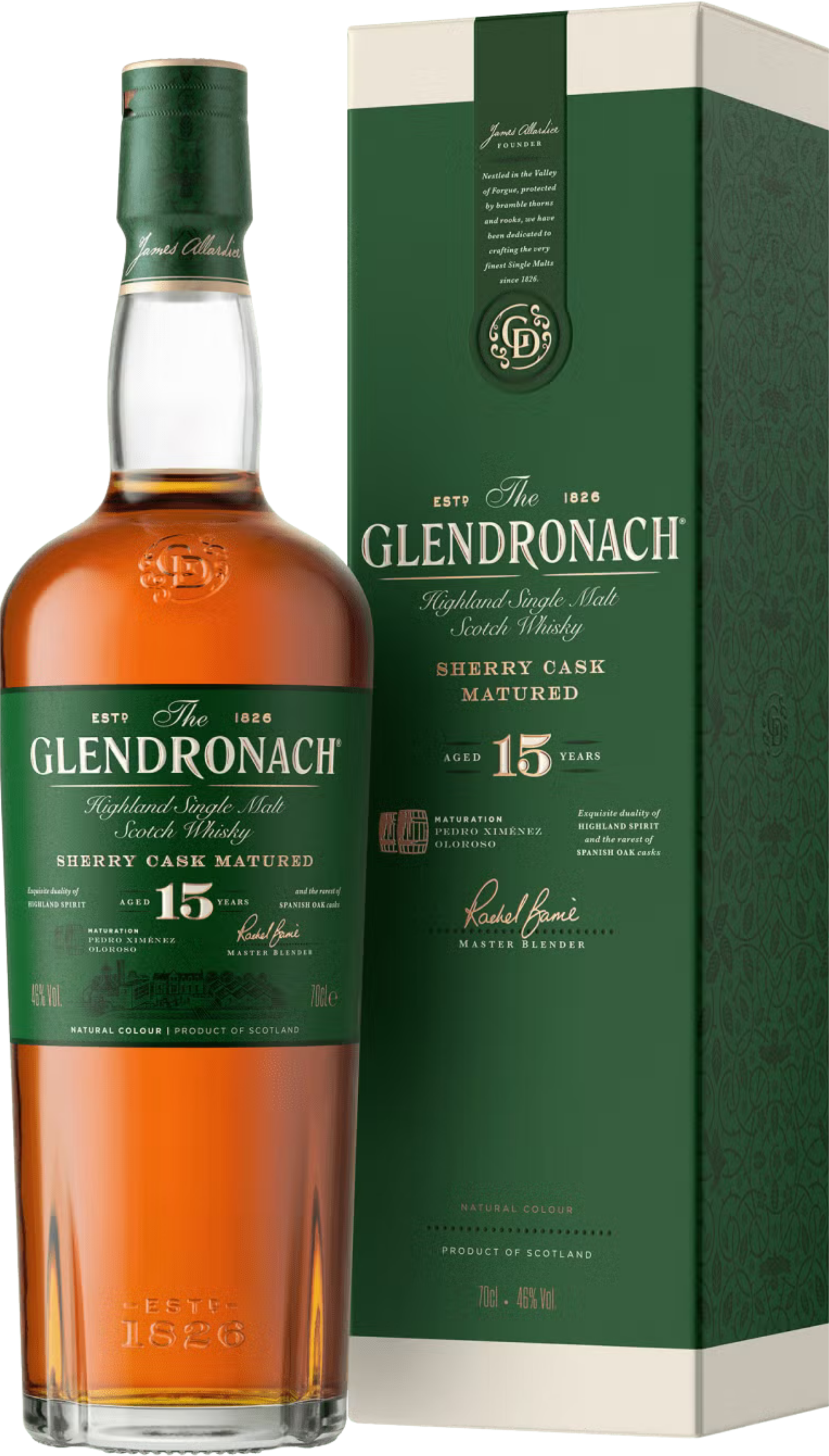 Glendronach Whisky Single Malt 15 Anni