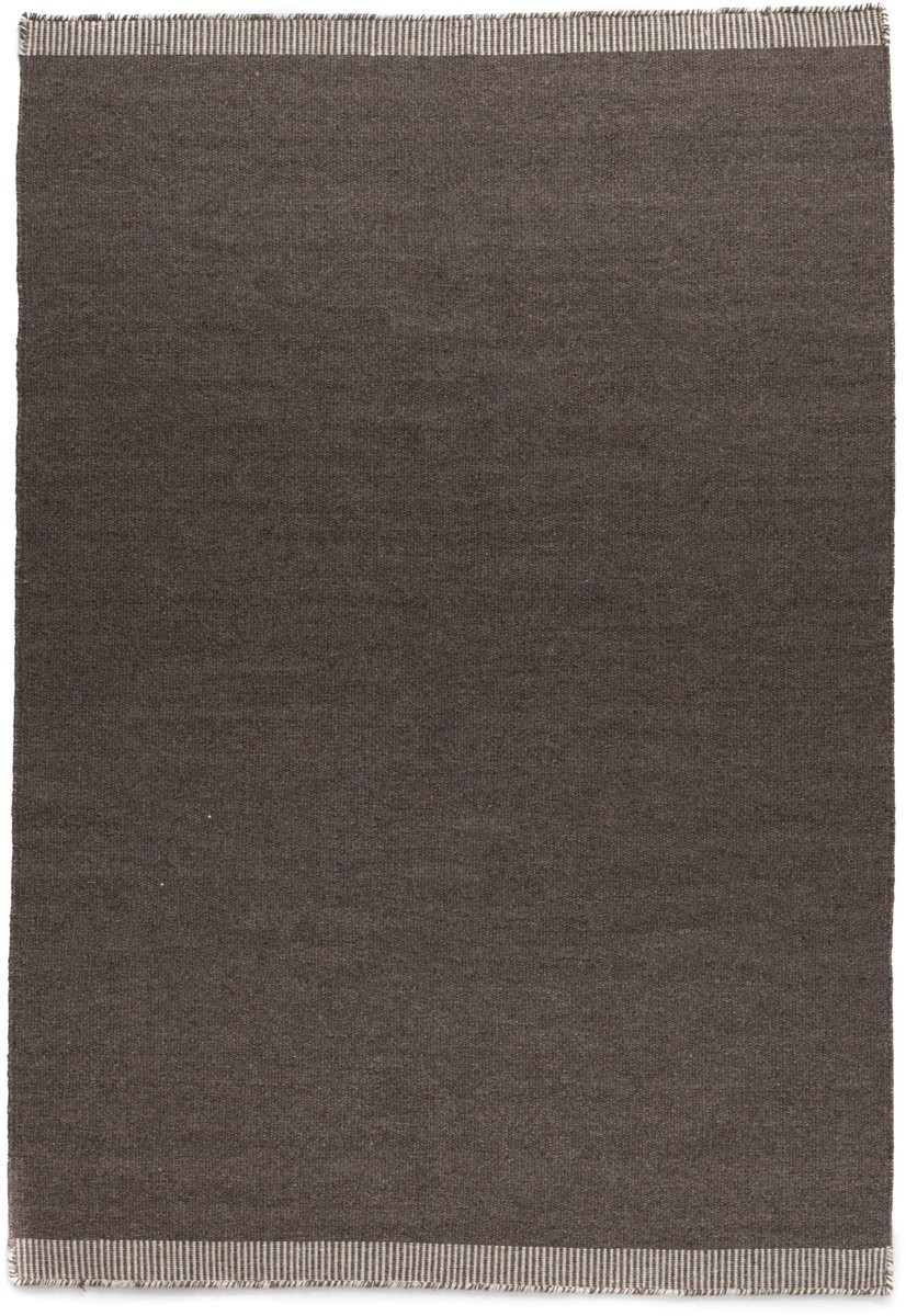 Nordic Weavers Wollen vloerkleed Grund taupe rechthoekig