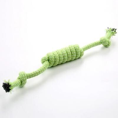 Inspired Finds Durable Braided Rope Dog Chew Toy For Training, Tug Play & Stress Relief green