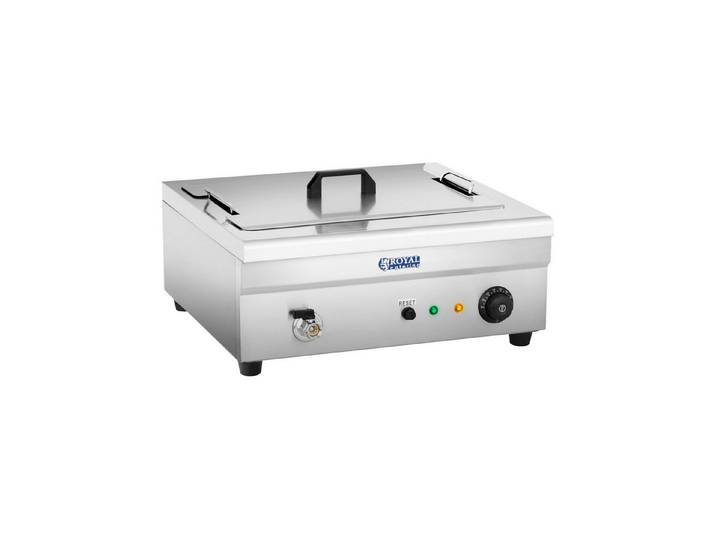 Royal Catering Fritteuse RCBG-18STHB, 3200 W, 18 l Fettbackgerät 3200 W 60 - 200 °C Frittiergerät Ablasshahn 230 V