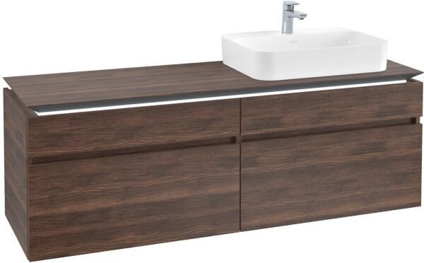 Villeroy und Boch Villeroy & Boch Legato Waschtischunterschrank B766L0VH 160x55x50cm, mit LED-Beleuchtung, Arizona Oak