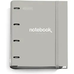 Miquelrius, Heft + Block, Notizbuch 4-Ringordner A4 (Karton) GRAU (A4)