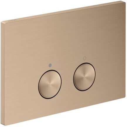 Hansgrohe Axor FlushPlate Drückerplatte 42531310 für 2-Mengen-Spülung, Metall, brushed red gold