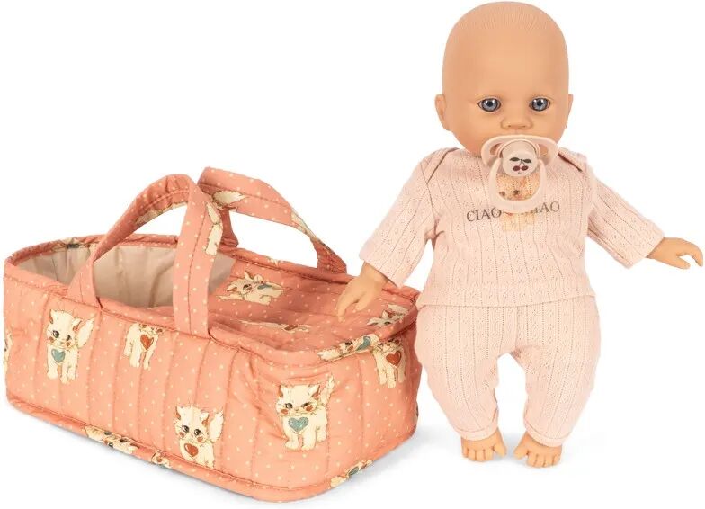 Konges Sløjd Poupée Cattie dans son couffin Rose taille unique