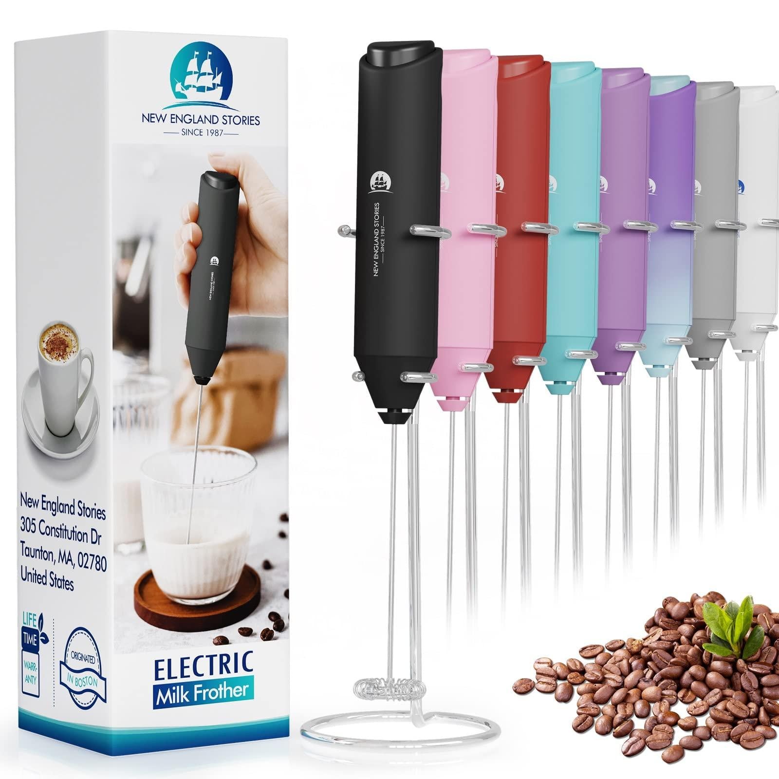 Dripio Handmelkopschuimer mini-garde zwart met voetstuk