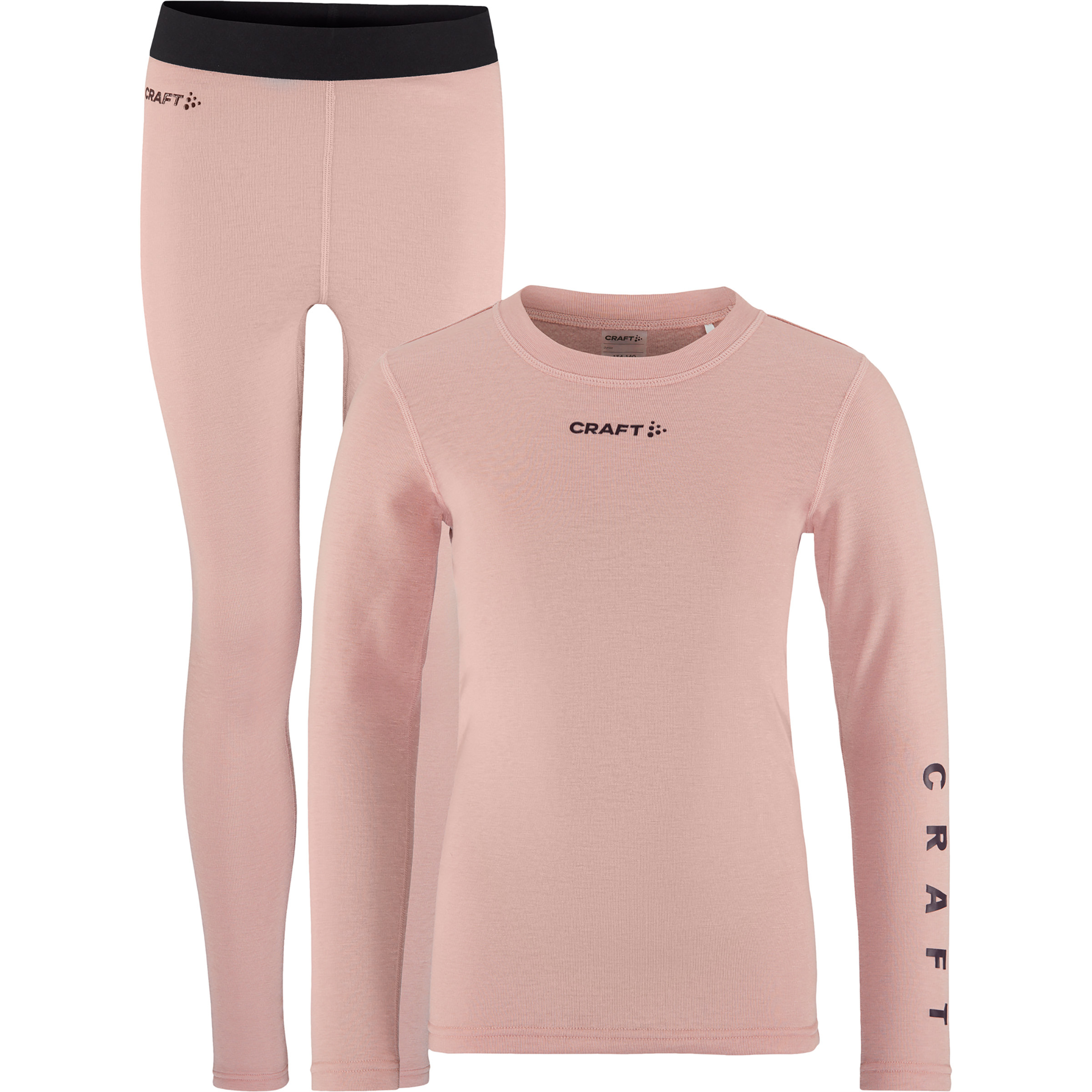 Craft Core Warm Baselayer Set Kinder Skiunterwäsche rosa Größe 158 Skifahren Atmungsaktiv