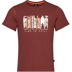Chillaz, Herren, Funktionsshirt, Innsbruck Time To Chill (XXL), Rot, XXL