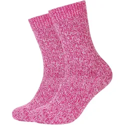 2er Pack camano Cosy Mouline Boot Crew Socken 4565 - anemone 35-38