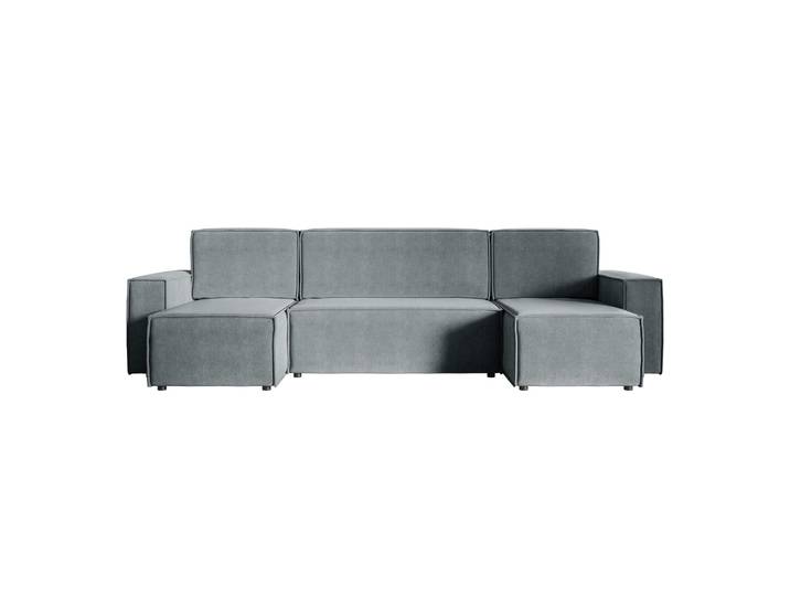 U-förmiges Ecksofa Copertino mit Schlaffunktion, Stauraum,