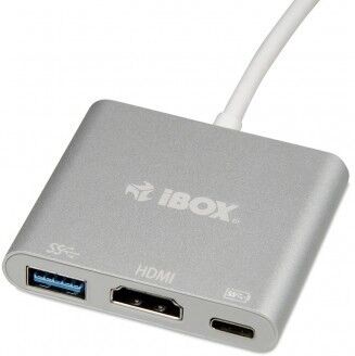 iBox USB-C till HDMI/USB 3.2 gen 1/USB-C-adapter 4K UHD