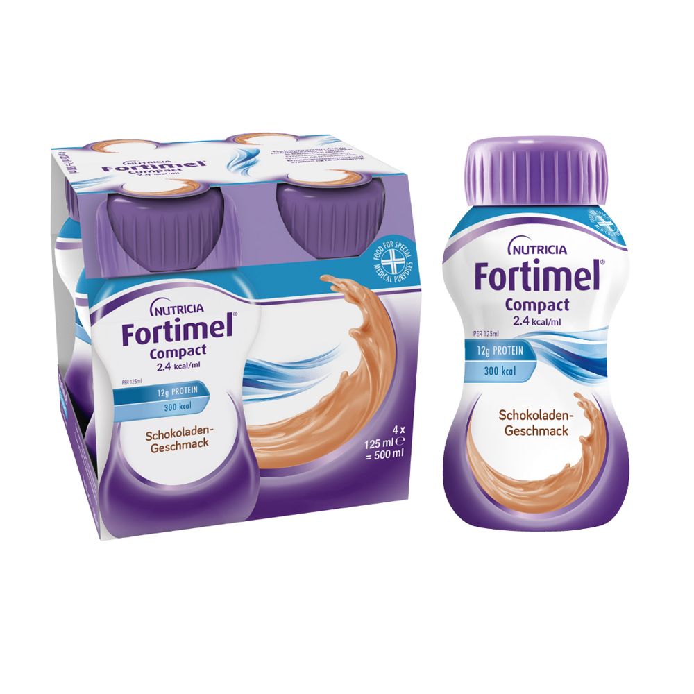 Fortimel Compact 2.4 Schokoladengeschmack 4x125 ml Flüssigkeit